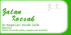 zalan kocsak business card